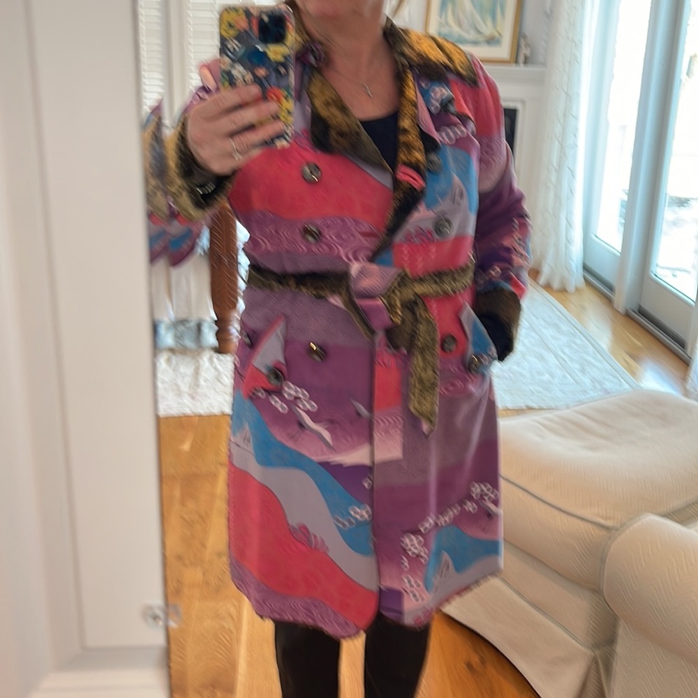 Multi Color Pattern Coat - image 4